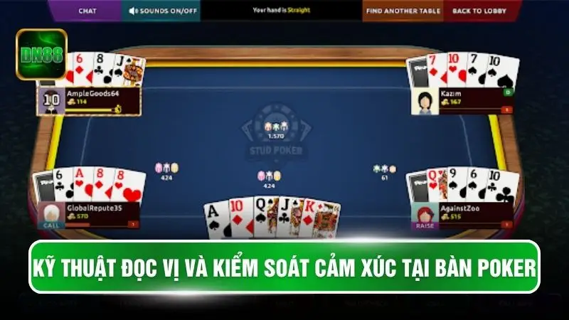 Kỹ thuật đọc vị và kiểm soát cảm xúc tại bàn Poker